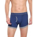 JOCKEY MID BLUE & GREY MELANGE FASHION TRUNK - STYLE 1017